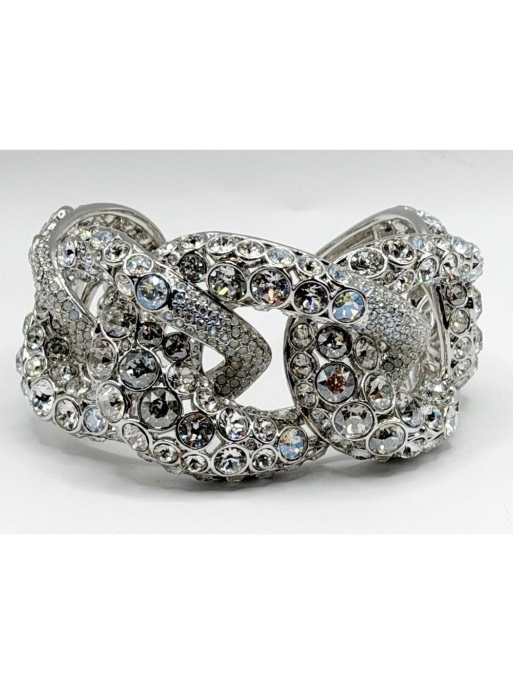 Swarovski Swan Sparkling Tabloid Cuff Bracelet